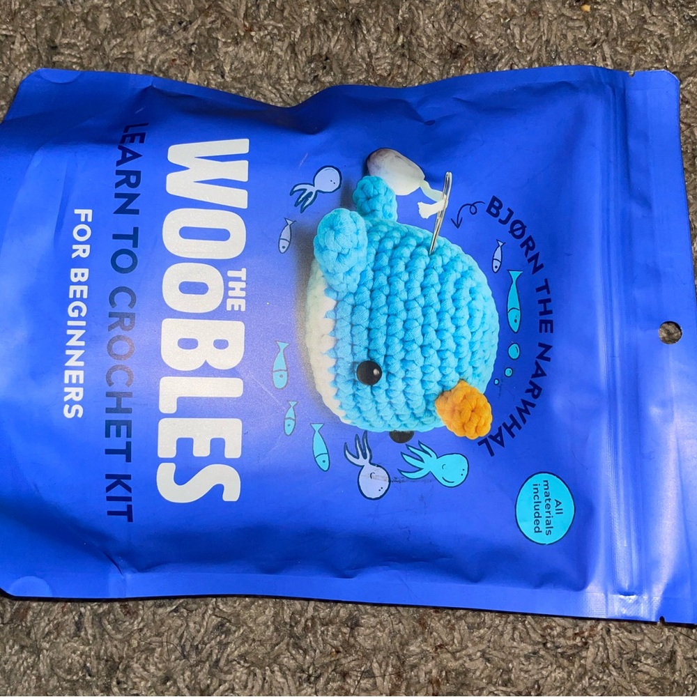 Crochet Kit - Blue Narwhal